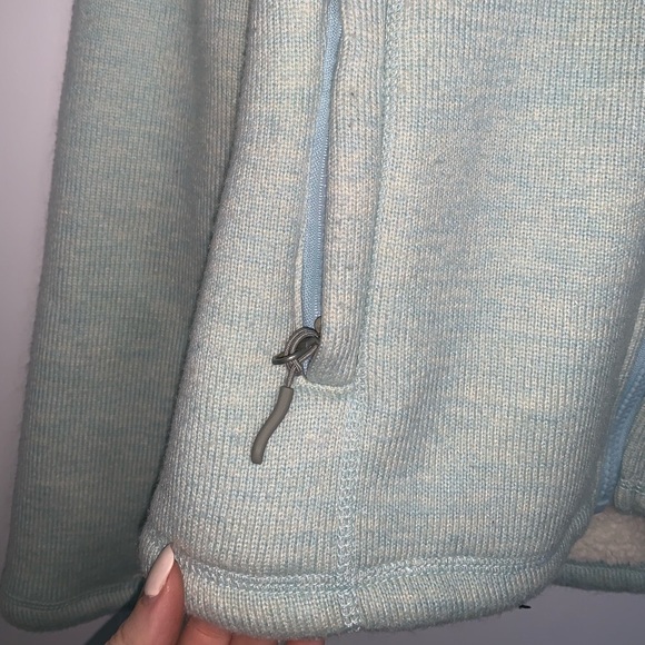 Fleece lined mint green hoodie - Picture 4 of 7